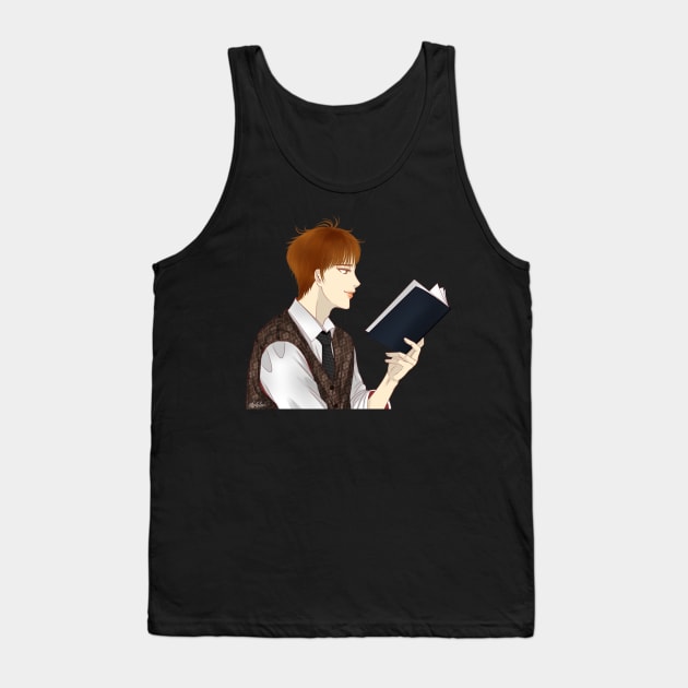 Reading Book Tank Top by sokileri999